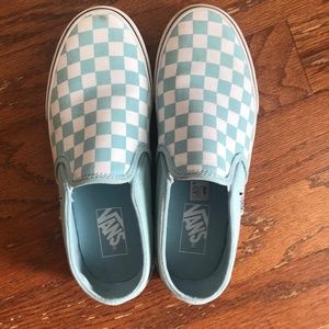 Size 8 blue checkered vans